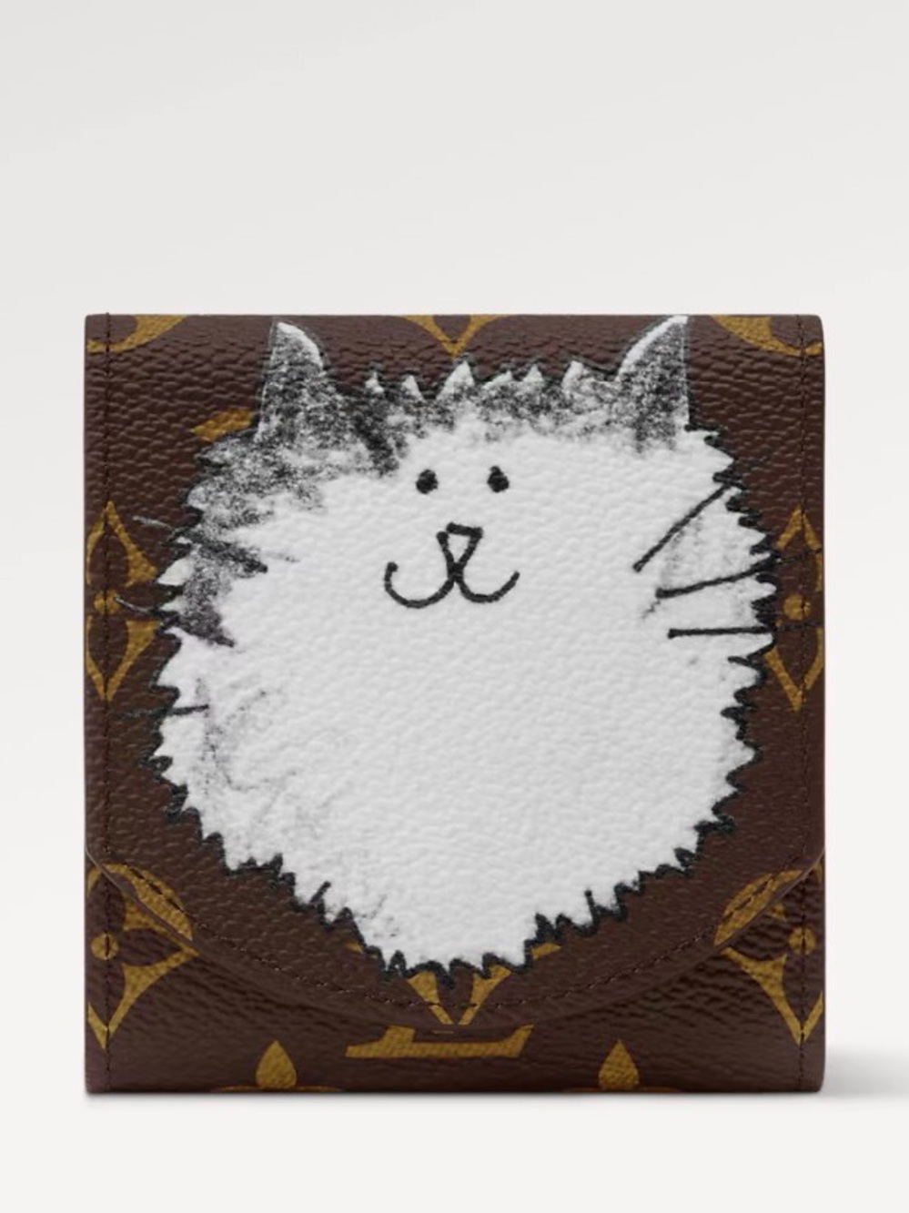 Louis Vuitton Cat Notepad Holder with classic monogramming, BRAND NEW